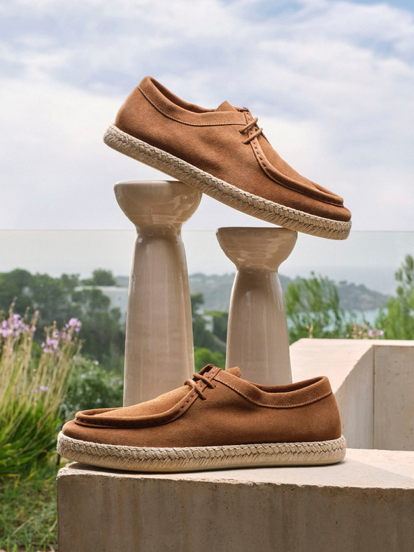 Geox Rjave moške superge Geox Ostuni