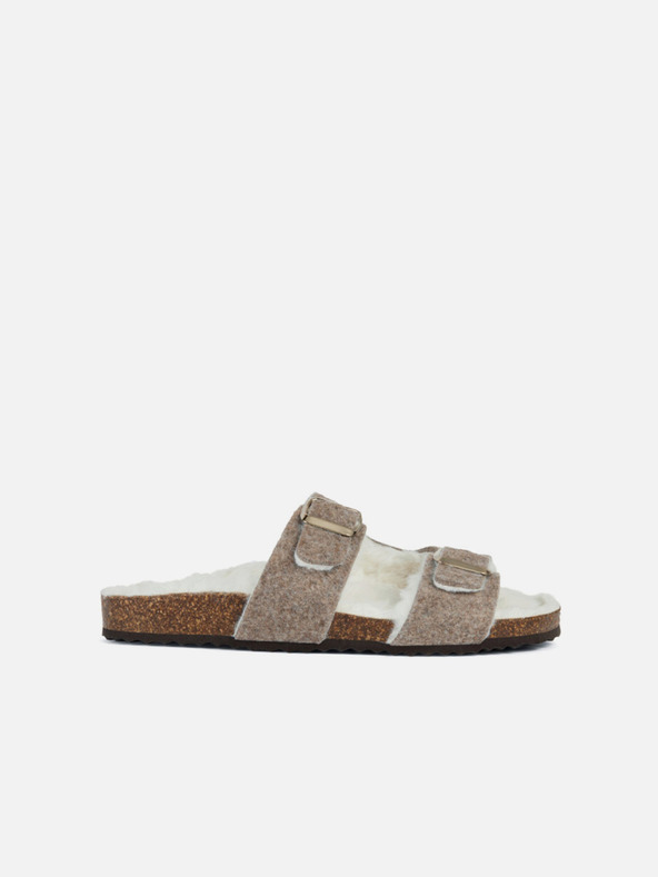 Geox Bež ženski natikači Geox Brionia