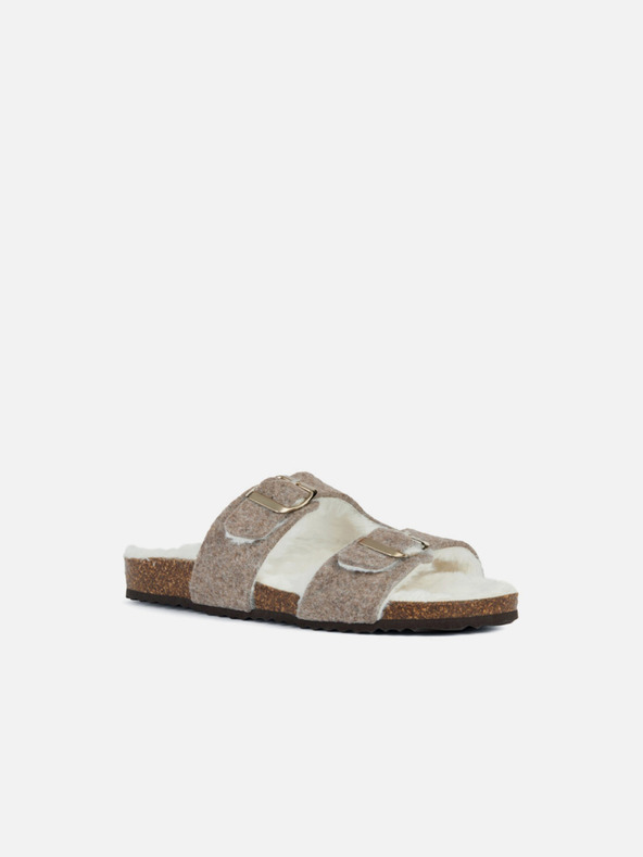 Geox Bež ženski natikači Geox Brionia