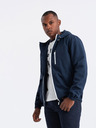 Ombre Clothing Moška lahka športna jakna s podlogo iz flisa Ombre Clothing