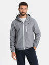 Ombre Clothing Moška lahka športna jakna s podlogo iz flisa Ombre Clothing