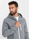 Ombre Clothing Moška lahka športna jakna s podlogo iz flisa Ombre Clothing