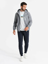 Ombre Clothing Moška lahka športna jakna s podlogo iz flisa Ombre Clothing