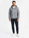 Ombre Clothing Moška lahka športna jakna s podlogo iz flisa Ombre Clothing