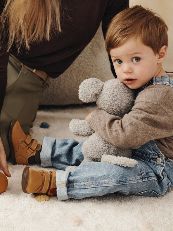 Geox Chlapčenské first steps Geox Macchia Béžové