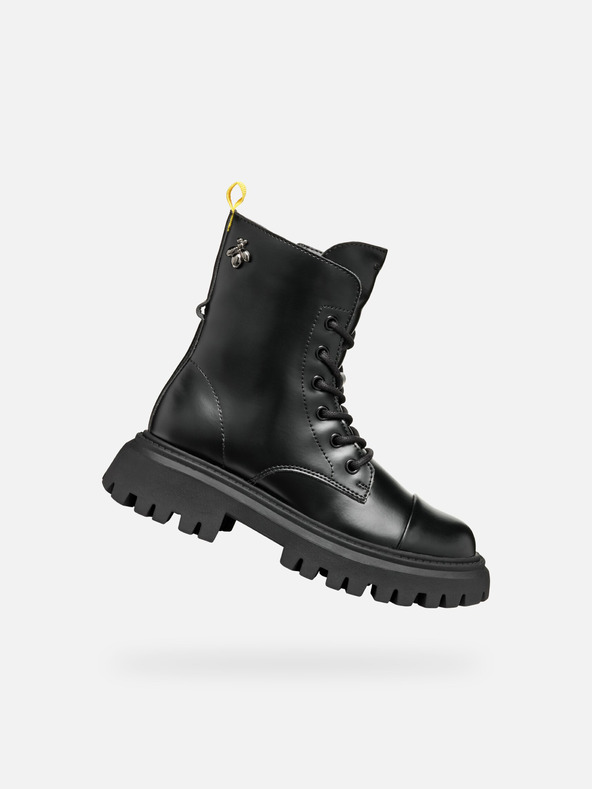 Geox Črni gležnjarji Geox Maquinnerns Girl