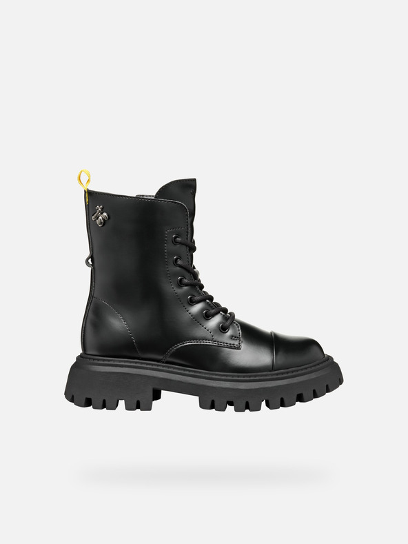 Geox Črni gležnjarji Geox Maquinnerns Girl