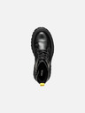 Geox Črni gležnjarji Geox Maquinnerns Girl