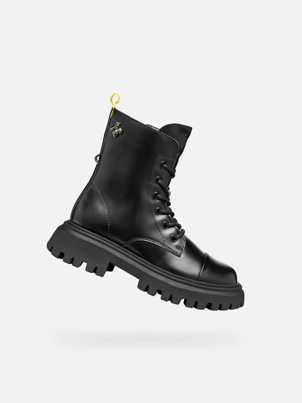 Geox Črni gležnjarji Geox Maquinnerns Girl