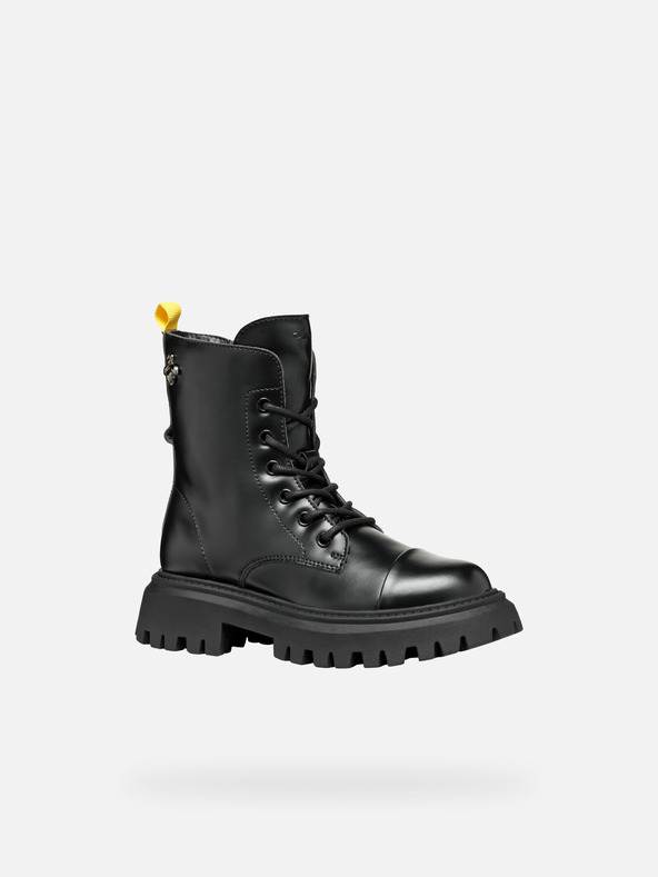 Geox Črni gležnjarji Geox Maquinnerns Girl