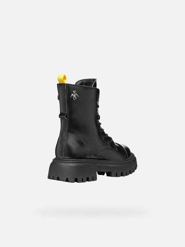 Geox Črni gležnjarji Geox Maquinnerns Girl