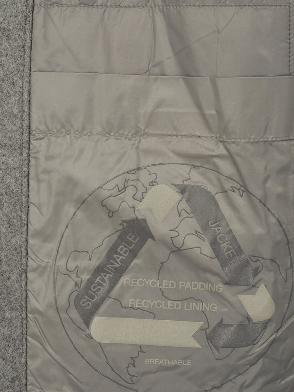 Geox Sivý dámsky kabát Geox Diamanta