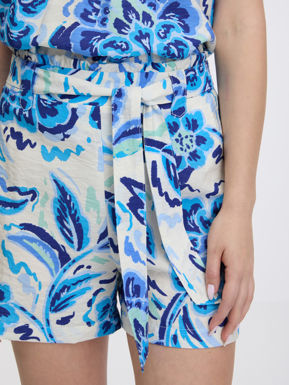 Orsay Svetlo modre ženske kratke hlače z vzorcem ORSAY