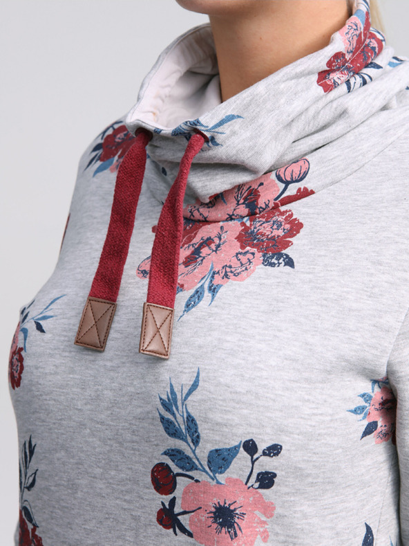 Loap Svetlo siva ženska cvetlična obleka LOAP Ebuna