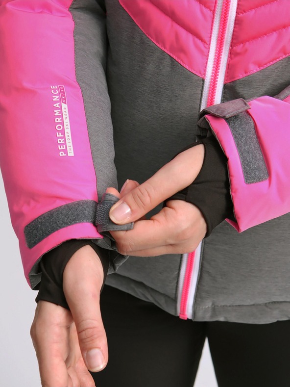 Loap Sivo-rožnata ženska smučarska jakna LOAP ORINNA