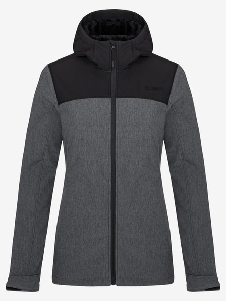 Loap Črno-siva ženska softshell jakna LOAP LUKA