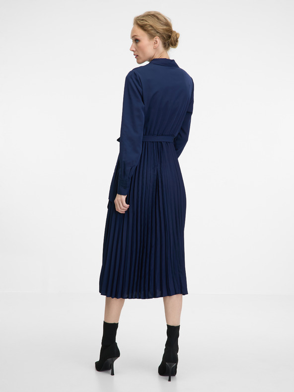 Orsay Temno modra ženska midi obleka ORSAY