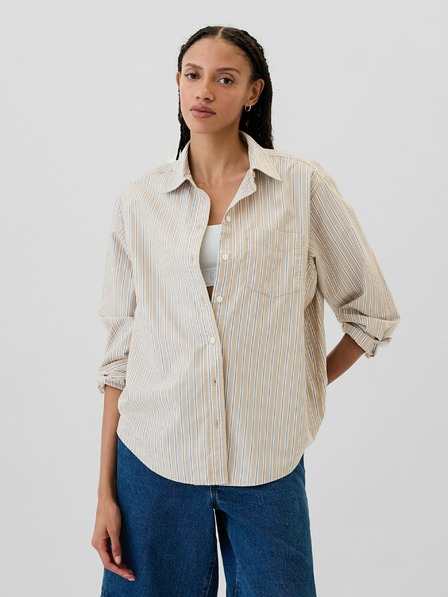 GAP Črtasta prevelika srajca Poplin Big Shirt GAP