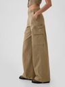 GAP Hlače z žepi Baggy Khaki Cargo GAP