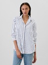 GAP Črtasta prevelika srajca Poplin Big Shirt GAP