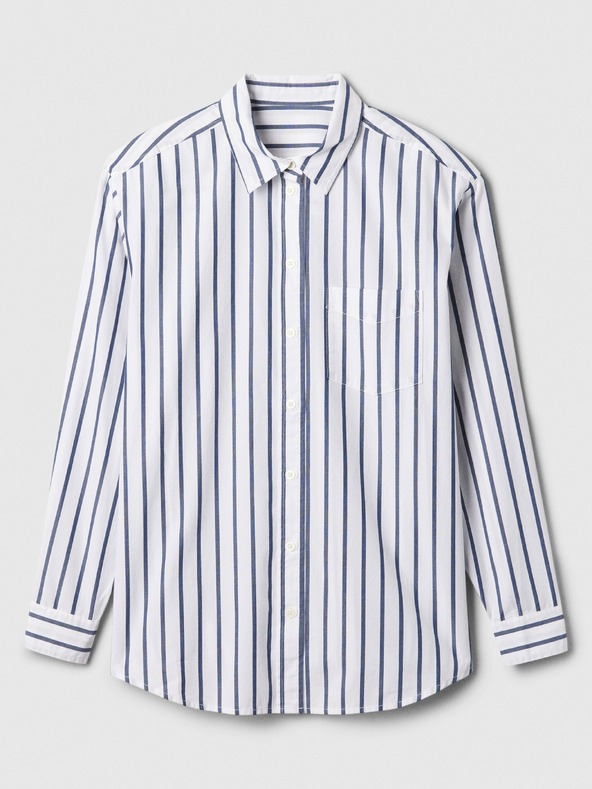 GAP Črtasta prevelika srajca Poplin Big Shirt GAP