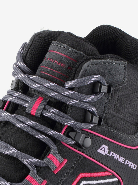 ALPINE PRO Temno sivi ženski čevlji za na prostem z membrano PTX ALPINE PRO Wuteve