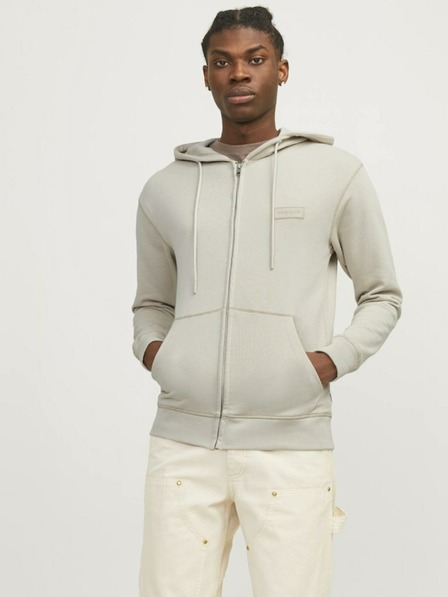 Jack & Jones Bež Moška jopa Jack & Jones Faded Zip Hoodie