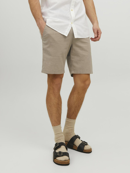 Jack & Jones Bež moške hlače chino s platnom Jack & Jones Dave