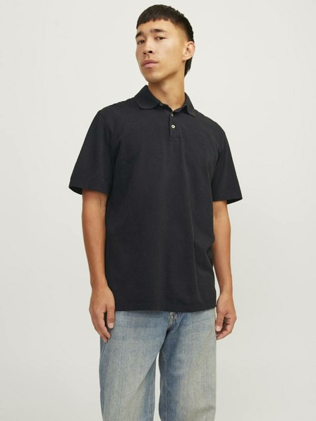Jack & Jones Črna moška polo majica Jack & Jones William