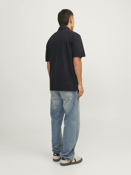 Jack & Jones Črna moška polo majica Jack & Jones William