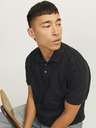 Jack & Jones Črna moška polo majica Jack & Jones William