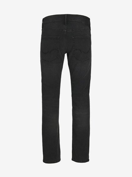 Jack & Jones Črne moške kavbojke tankega kroja Jack & Jones Glenn