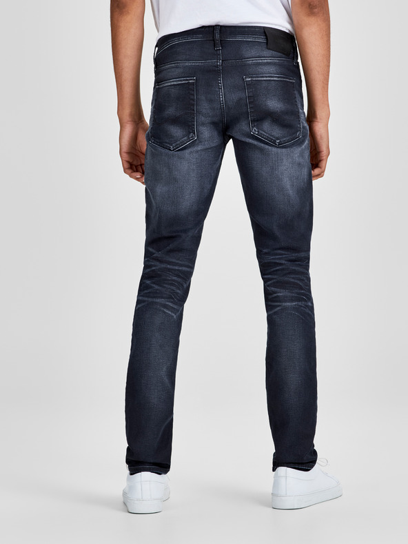 Jack & Jones Temno modre tanke kavbojke z vezenim učinkom Jack & Jones Glenn