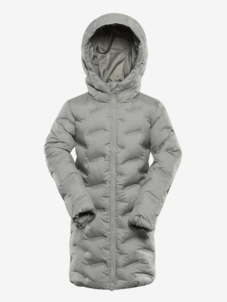 ALPINE PRO Siv dekliški plašč Hi-Therm z nepremočljivo prevleko Alpine Pro Awedo