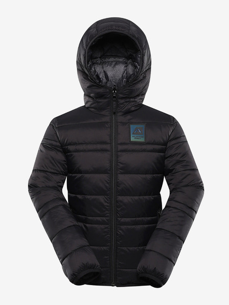 ALPINE PRO Otroška reverzibilna jakna hi-therm ALPINE PRO DOUWO črna