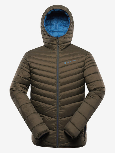 ALPINE PRO Zelena moška reverzibilna jakna Hi-Therm Alpine Pro Eroma