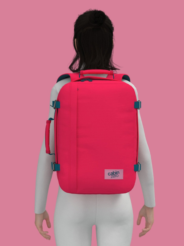 CabinZero Rdeč nahrbtnik CabinZero Classic 36L Miami magenta