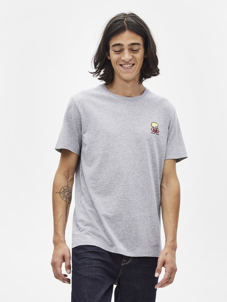 Celio Svetlo siva majica Celio Lsebar