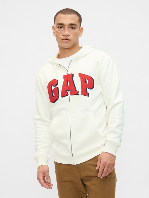 GAP Mikina z logotipom Gap na zadrgo