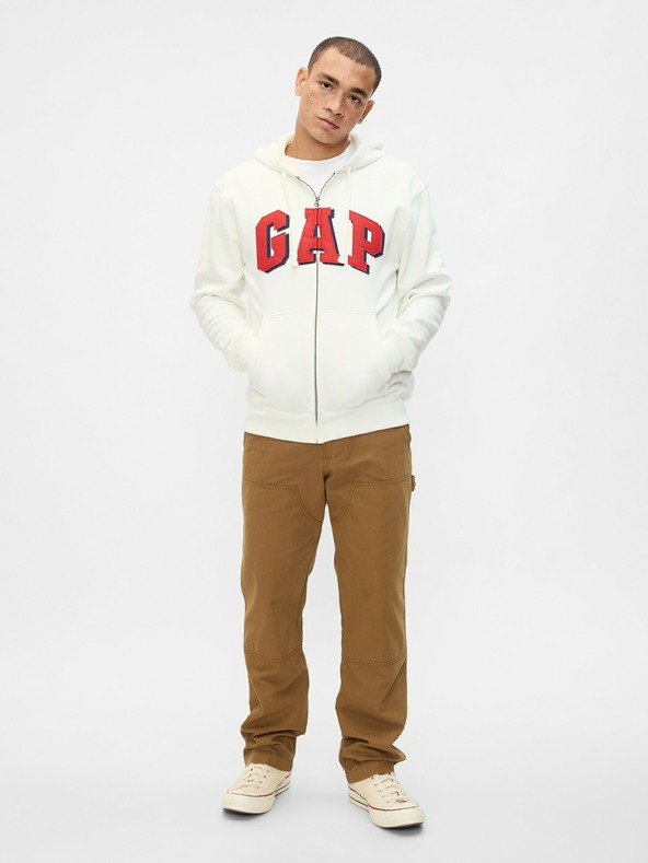 GAP Mikina z logotipom Gap na zadrgo
