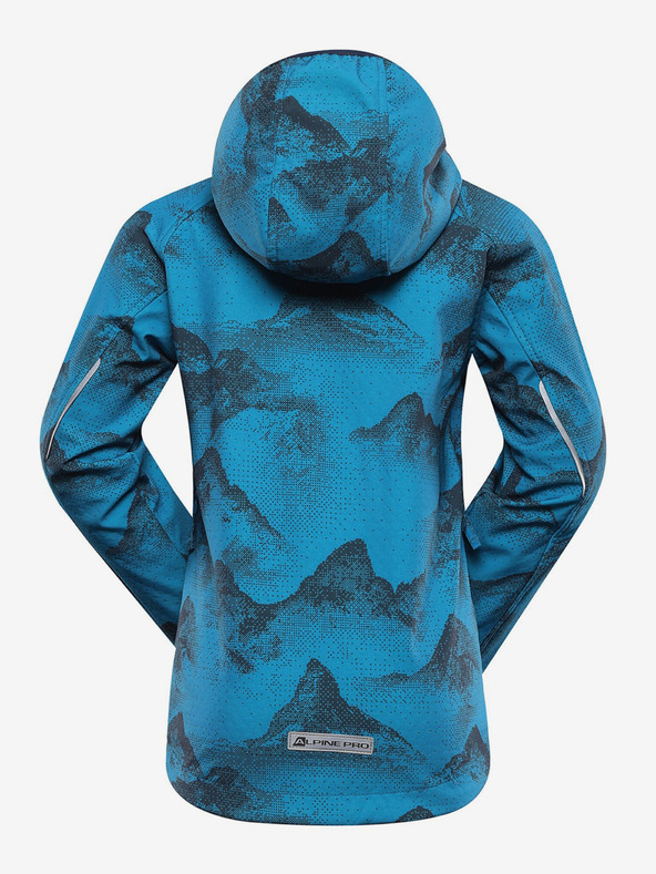 ALPINE PRO Modra otroška softshell jakna z membrano Alpine Pro Ezoro