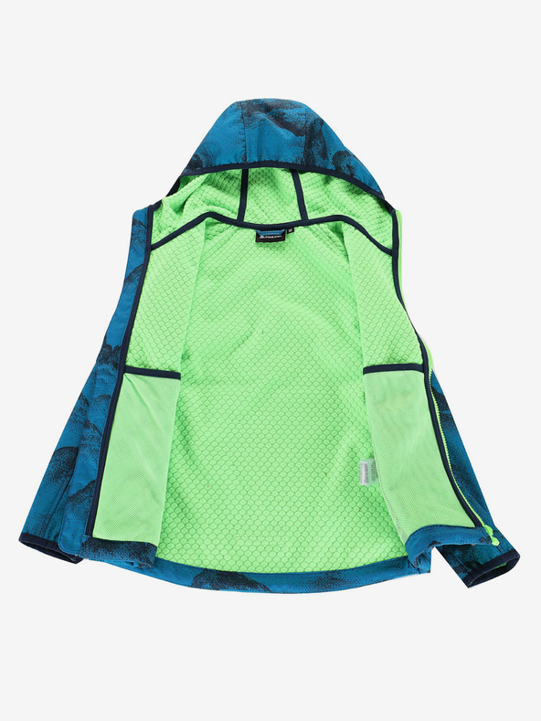 ALPINE PRO Modra otroška softshell jakna z membrano Alpine Pro Ezoro