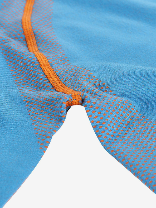 ALPINE PRO Modro funkcionalno perilo za dečke - majica Alpine Pro Seamo