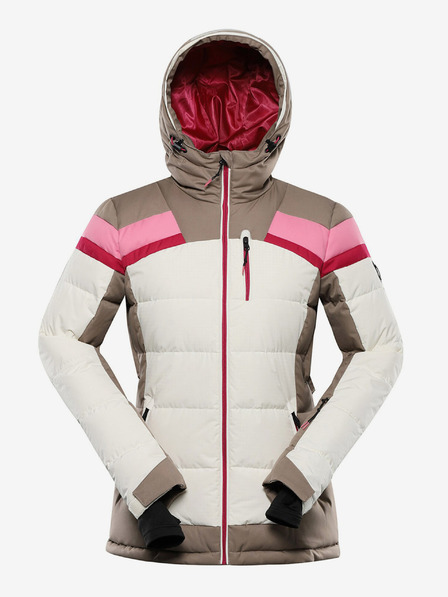 ALPINE PRO Ženska puhovka z membrano ptx ALPINE PRO FERERA creme
