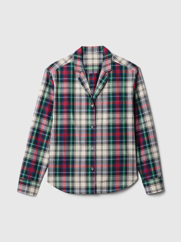 GAP Oversize pižama srajca iz poplina GAP