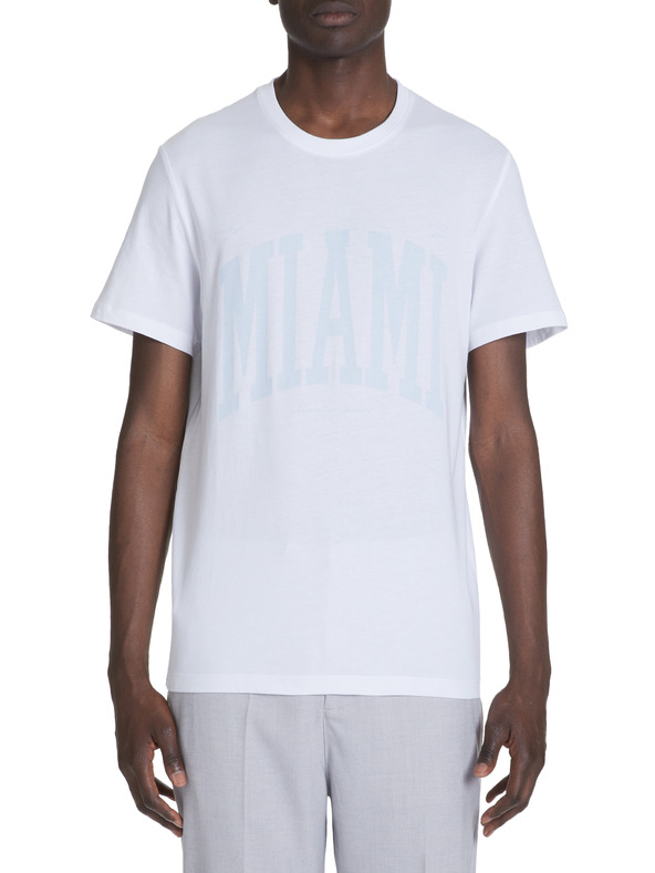 Celio Bela majica z vzorcem Jeville Celio