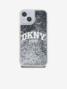 DKNY Liquid Glitter Arch Logo hrbtni ovitek za iPhone 14 Black DKNY