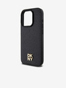 DKNY PU Leather Repeat Pattern Stack Logo Magsafe Back Cover za iPhone 14 Pro Max Black DKNY