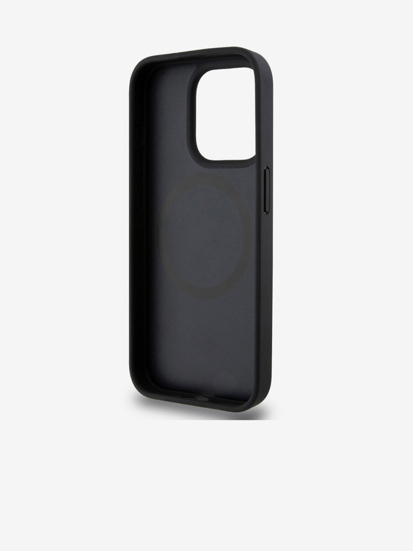 DKNY PU Leather Repeat Pattern Stack Logo Magsafe Back Cover za iPhone 15 Pro Max Black DKNY