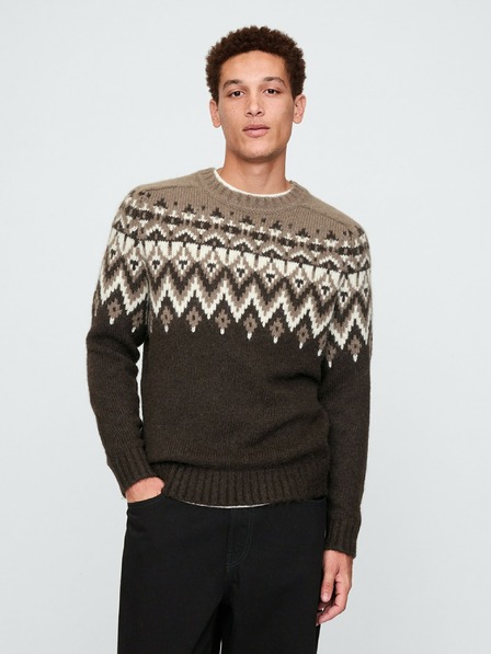 GAP Pulover iz volnene mešanice Fair Isle GAP